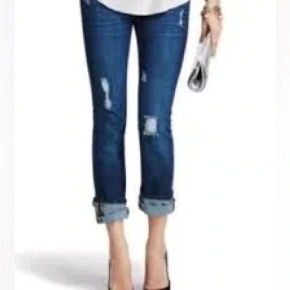 Cabi Slim Boyfriend Distressed Jeans - Style 3045 - Size 2 - Picture 2 of 8